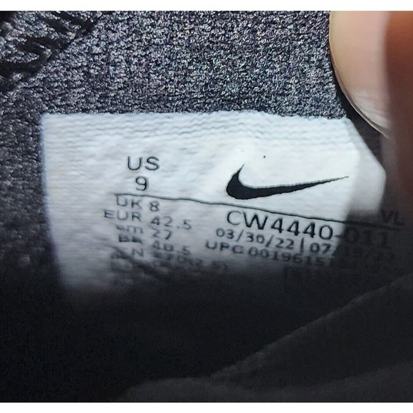 Nike Alpha Huarache 8 Elite LAX Lacrosse Cleats BLACK SMOKE CW4440-011 Men Sz 9 - Picture 10 of 10